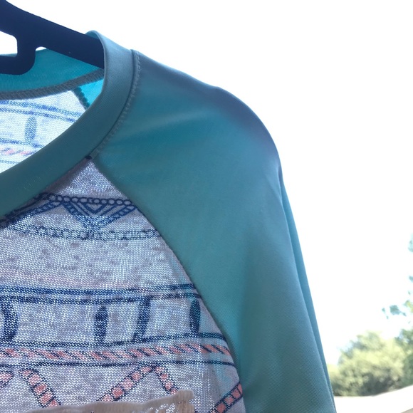 Arden Furtado Sheer Raglan multi color longsleeve - Picture 6 of 11